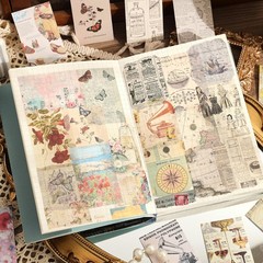 6 Sets 300 Pcs Washi Stickers Set Vintage Aesthetic New Color