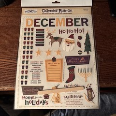 Calendar Rub- Ons. Karen Foster Design. All Twelve Months In The Set. See Pics