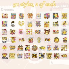 MENIFEND 100pc Softball Game Day Stickers