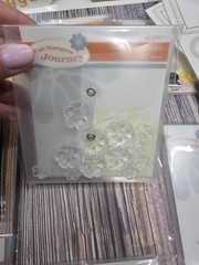 Huge LOT Fun Stampers Journey BUTTONS, letters, clips, frames, embellishments