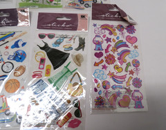 Lot of 9 Packages of Sticko Stickers, NIP, Boys Toys, Lady Bugs, Garden Party +