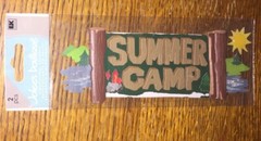 RARE Lot Of 2 Jolees SUMMER CAMP CAMPING FIRE S’mores Hiking Adventure Scrapbook