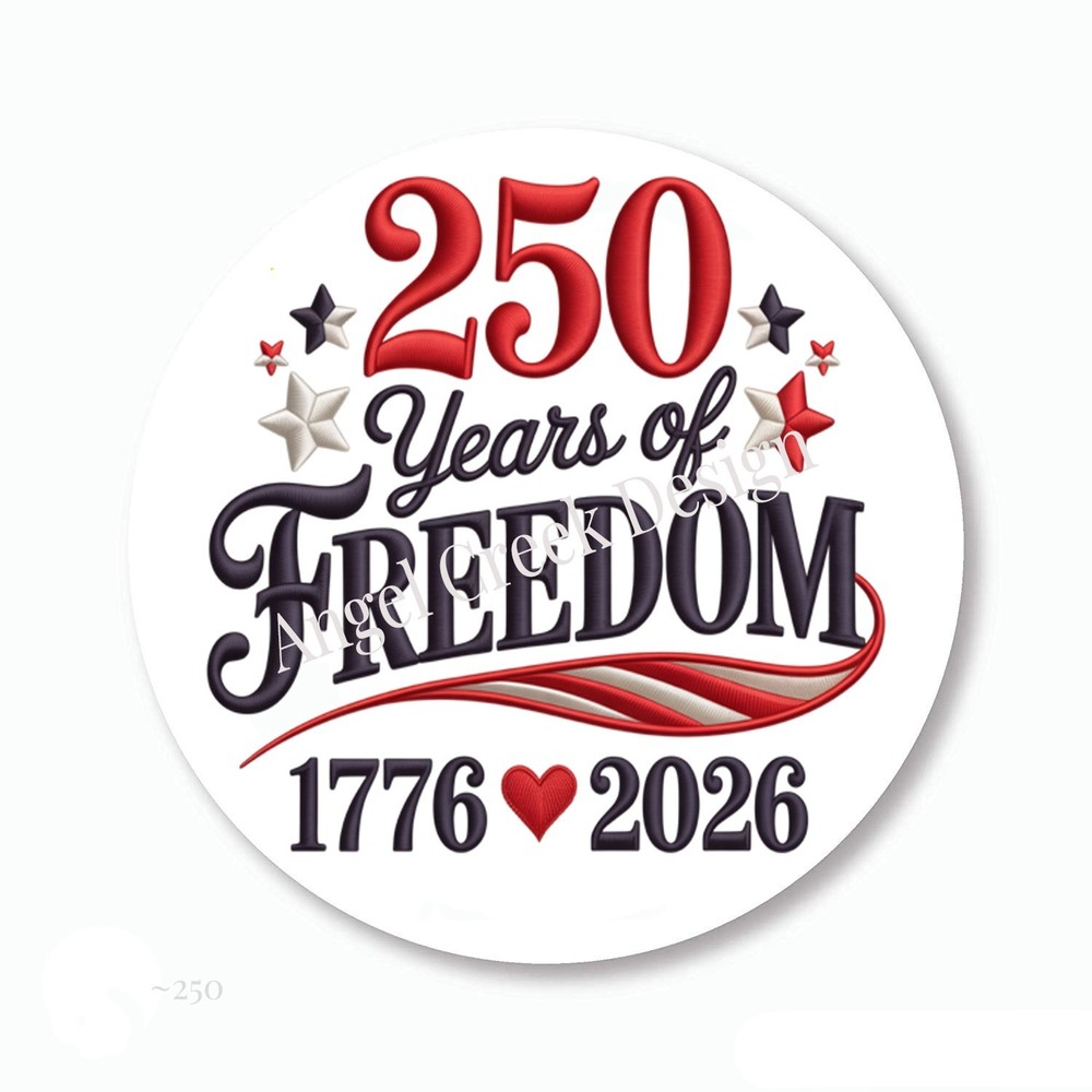 250 YEARS OF FREEDOM USA FLAG CROSS STICKERS FAVORS 1776-2026 ENVELOPE SEALS