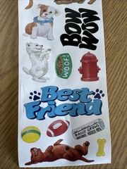 Dog Pet Sticker ROLL NRN Designs Scrapbook Stickers Best Friend, Dogs