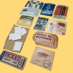 Merde Junk Journal Kit Coastal Vintage Ephemera Bundle 3/4 lb Leather Silk NEW