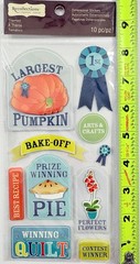 RECOLLECTIONS DIMENSIONAL SCRAPBOOKING STICKERS / COUNTY FAIR