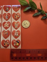20 Cute Vintage Style Valentine Stickers/Retro Style Valentines Day Stickers