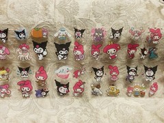 Retro Vintage Kuromi Hello Kitty Melody Stickers Sheet Set (100 Stickers)