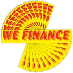 Versa Tags Dealership Stickers 12 Pack of We Finance Stickers Car Lot Windshield