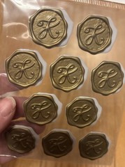 Recollections Monogram Stickers Letters S R E M A H P K B T Junk Journal Lot