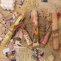 300PCS Vintage Scrapbooking Supplies Scrapbook Paper Vintage- 300PCS Mix