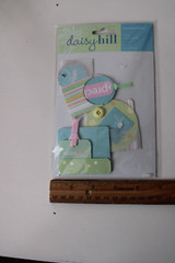 Daisy Hill Multi – Color Baby Dimensional Pocket Embellish Cards Boxes Scrapbook