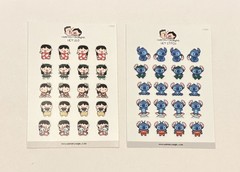 Hubman and Chubgirl Lilo and Stitch Planner Sticker Set of 2 NEW