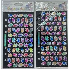 Stickopotamus Handprints Metallic Scrapbooking Stickers Binder Stickers NOS