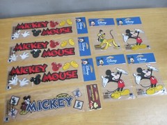 8 Disney Embroidered Stickers Mickey Mouse Pluto Lot A
