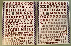 DE-STASH Alphabet Stickers! 35+ Sheets! Sticko, Recollections, Joy Marie, Etc