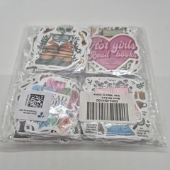 Book Stickers Pack, Multicolor Books Theme, Assorted Designs, MPN X004JBHVGD