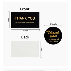 600 pcs1.5inch Thank You for supporting My Small Business Cards120 pieces 2×3.5
