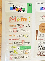 6 CRAFTING Scrapbook Sticker Sets PHRASE CAFE-Ms ELIZABETHS-SPRING SAYINGS 2004