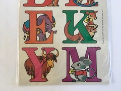 VTG 1974 Our Way Studios Stickers #2001 Giant Size ABC Stickers All 26 Letters