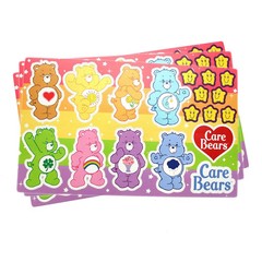 Fun Express Care Bears Party Paper Sticker Sheets, 4 1/2″ x 7 3/4 , 8 Pcs.