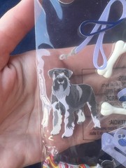 Schnauzer 3D Stickers Papercraft Scrapbooking Sealed Jolee’s Boutique Dog Breed