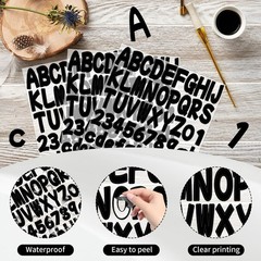 Letter Sticker 1.5 Inch,16 Sheets Alphabet Stickers,Vinyl Self Adhesive Water…
