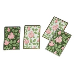 Beautiful Pink Roses Cards Against Black White Gold Trim Junk Journal Scrapbook