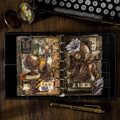 Moriquill 120PCS Steampunk Vintage Stickers – Die-Cut Metal Collection