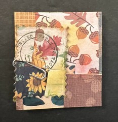 #2704 Fall Scarecrow Handmade Ephemera Embellishment Set Tags Clusters Corners