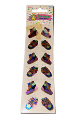 Vintage Sandylion Mylar Colorful Sneakers 1980’s Shoes Metallic Cue Eighties