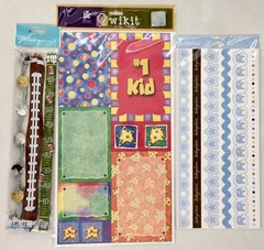 New Scrapbooking Craft Stickers Embellishments Stamps Starter Set 800+ pcs Lot 2