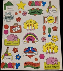 Massive Lot Of Vintage Stickers 18 Sheets -Hallmark AGC Gibson- Letters Sayings
