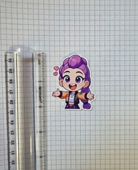 18pcs Chibi Stickers- Paper- Scrapbook, Journal, DIY Crafts & Cards