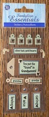 Sandylion Essentials Grandpa Grandma Put Grand in Grandparents Scrapbook Sticker
