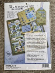 WHAT’S NEW Scrapbooking Sticker Sheet QUOTES Rub On Words Love My Little Boy