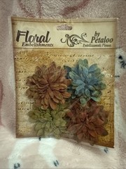 Petaloo Floral Embelishments 6 Packages Unopened 2010 Scrapbook