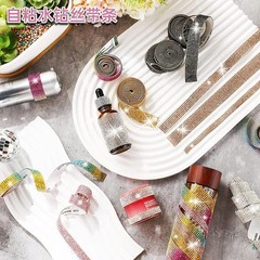 1yd Self-Adhesive Crystal Rhinestone Diamond Ribbon Trim Tape Diamante Sticker