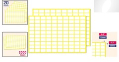 0.5″x0.3″ White Self-Adhesive Labels – 2000 Pack for Organization & Crafting