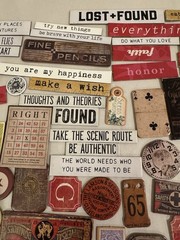 280 Pc Vintage Style Ephemera Tags Tickets Word Strips Chipboard Craft Lot