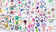 199+ STICKERS, Disney Princess Little Mermaid Snow White Belle Cinderella Sofia