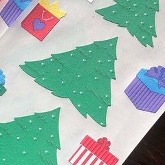 5 sheets Mrs Grossmans Christmas Tree Stickers Stackers Presents Gifts Bags