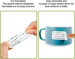 750 Pieces Food Labels for Catering Food Date Storage Labels 1 X 2 Inch Removabl