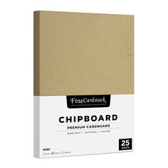 Brown Kraft Chipboard – Heavyweight 40 Pt. (Point) Cardboard – 25 Sheets