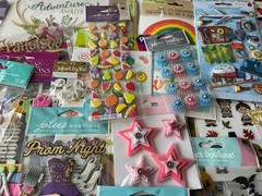#358 MIXED LOT 50pkgs JOLEE’S – STICKO – K&COMPANY -STUDIO112 3D & FLAT STICKERS