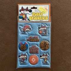1984 Sarajevo VINTAGE Winter Olympics XIV Puffy Stickers Rare NOS