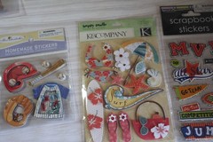 Sticker lot American girl, school stuff, sports, travel, family 3-d collection
