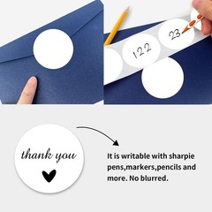 Blank Dot Stickers, 1.5 inch Circle Garage Sale Stickers, 500Pcs Round Price …