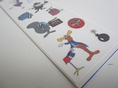 Rocky and Bullwinkle, Vintage Stickers, Okee Dokee Sticker Co.