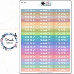 CHORES HEADER Planner Stickers